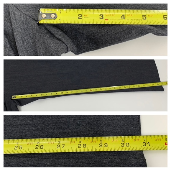 LOFT Outlet Solid Gray Original Dress Trouser Pants Crease Detail Size 6 - Picture 15 of 16